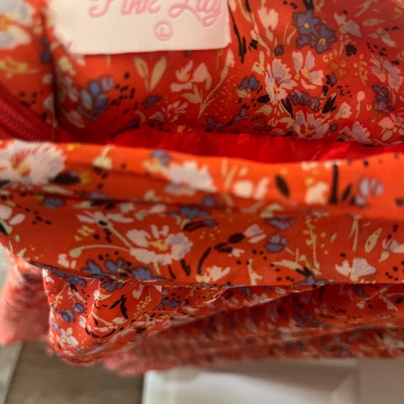 Depend On You Red Cutout Floral Ring Link Maxi Dress NWOT - Picture 6 of 13